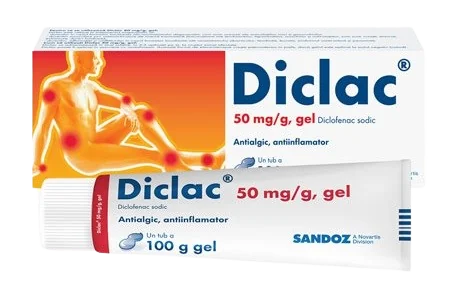 Diclac gel 5%, 100g, Sandoz
