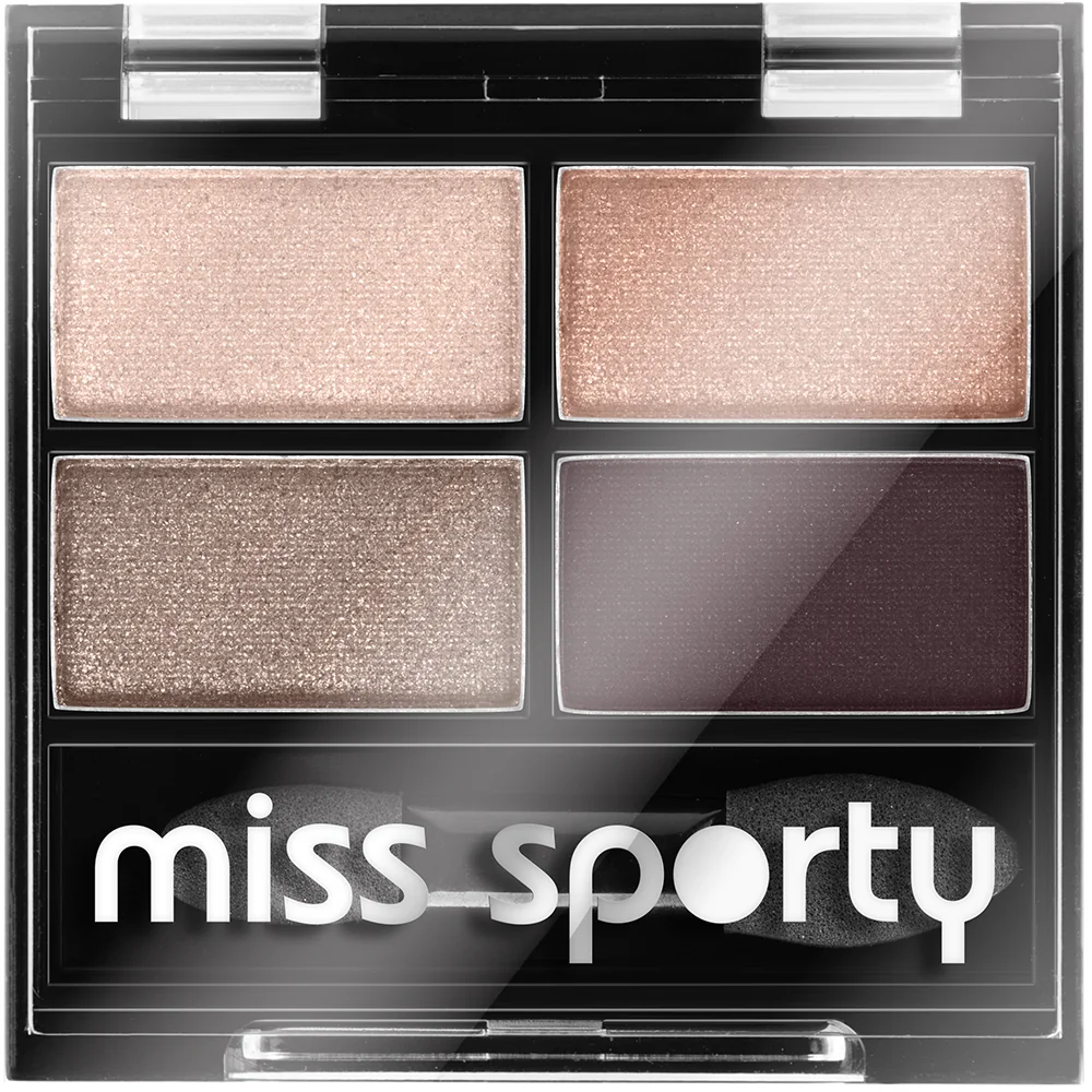 Paleta de farduri pentru pleoape Studio Color Quattro 408 Smoky Rose, 1.4g, Miss Sporty