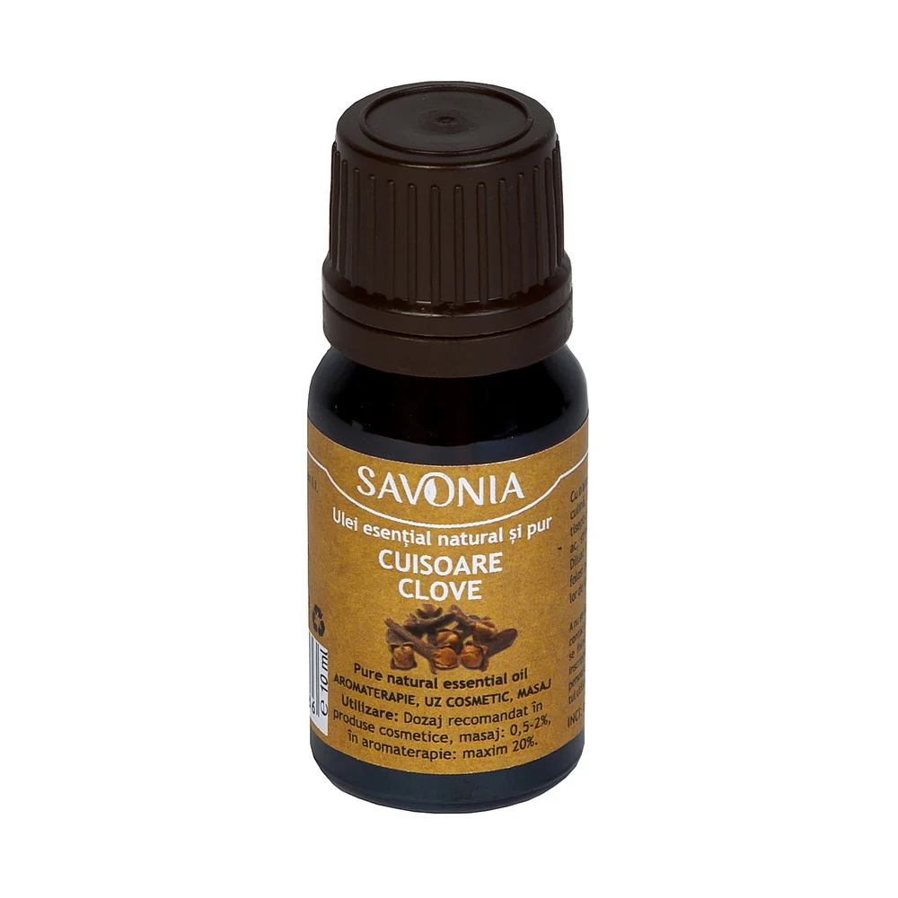 Ulei esential natural si pur de cuisoare, 10ml, Savonia