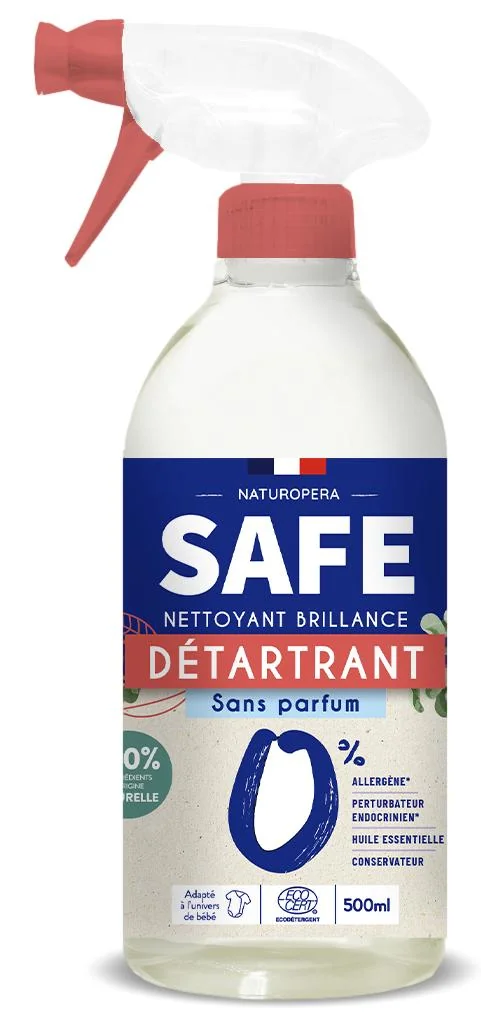 Detartrant bio cu pulverizator fara parfum si fara alergeni, 500ml, Safe