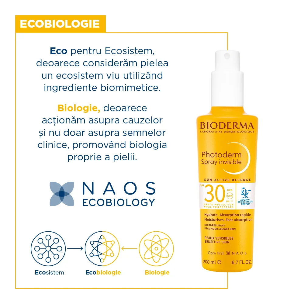 Spray protectie solara Photoderm SPF 30, 200ml, Bioderma