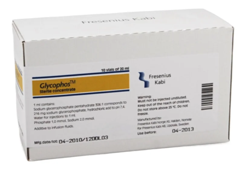 Glycophos 216mg/ml, 10 flacoane x 20 ml, Fresenius Kabi