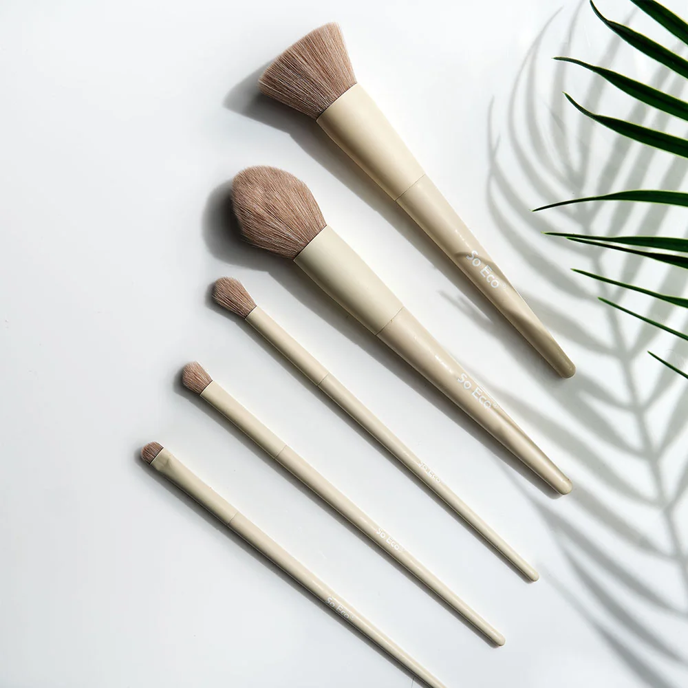 Set 5 pensule ecologice de machiaj pentru Sculpting, 1 bucata, So Eco 