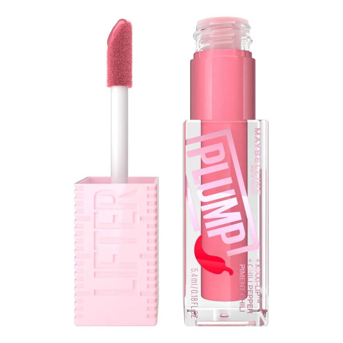 Luciu de buze cu efect de marire Lifter Plump 001 Blush Blaze, 5.4ml, Maybelline