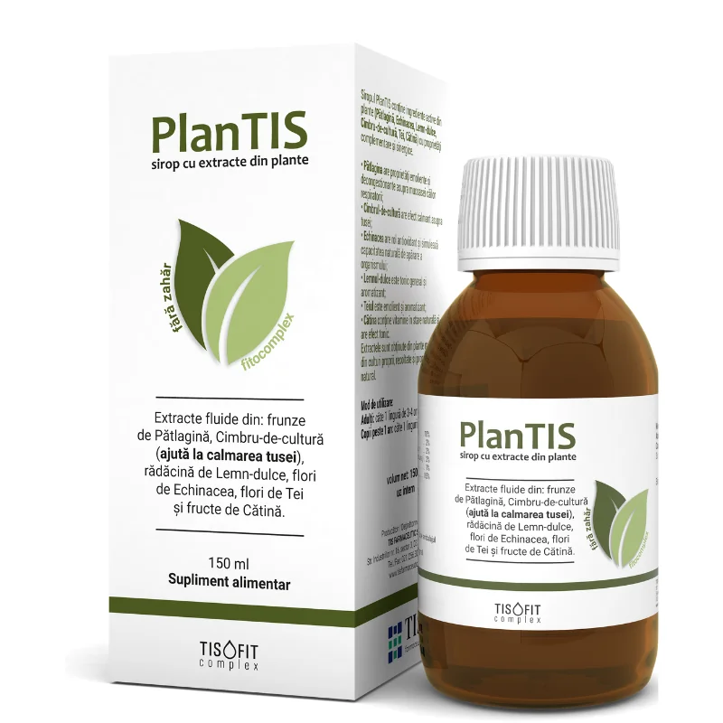 Sirop PlanTIS, 150ml, Tis Farmaceutic