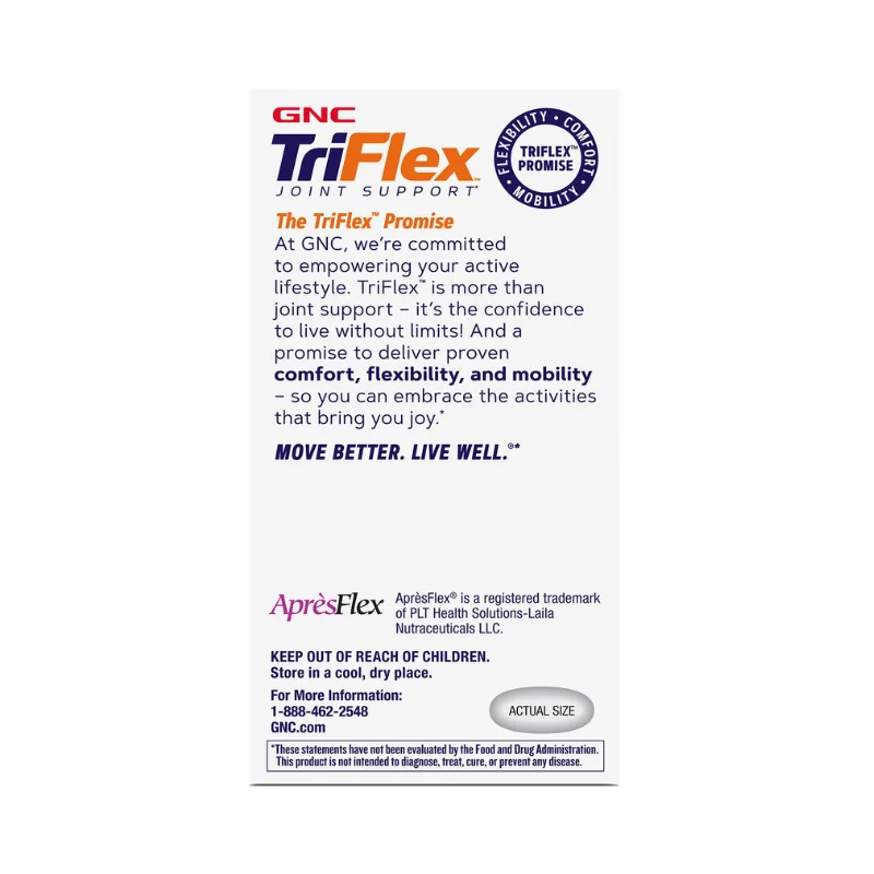 TriFlex Joint Support Fast Acting, 120 tablete, GNC