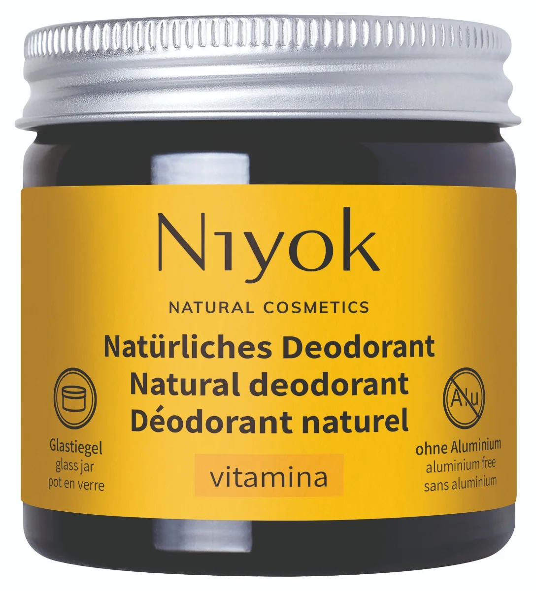 Deodorant crema 100% natural Vitamina, 40ml, Niyok