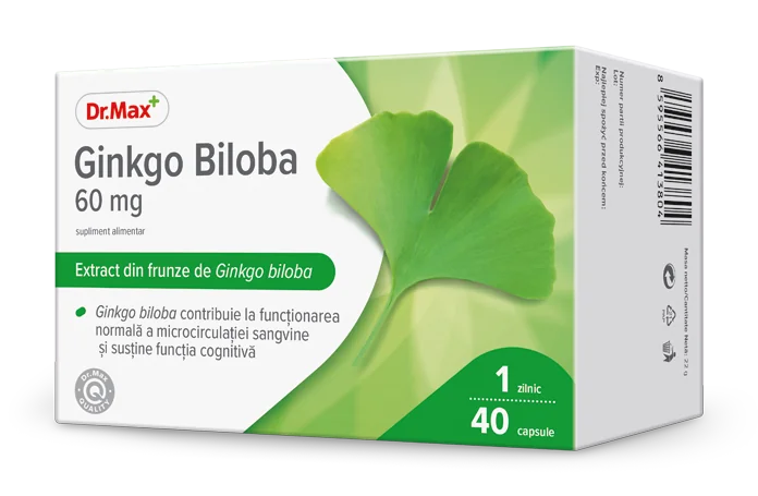 Dr. Max Ginkgo Biloba 60mg, 40 capsule moi