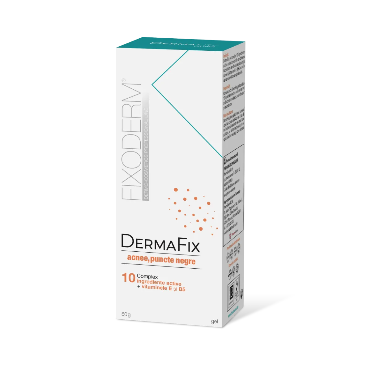Gel pentru acnee si puncte negre DermaFix, 50g, PharmaGenix® 