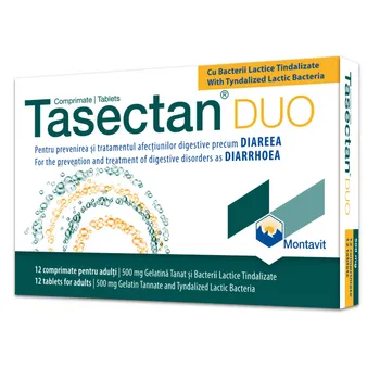 Tasectan Duo 500 mg adulti, 12 capsule, Montavit 