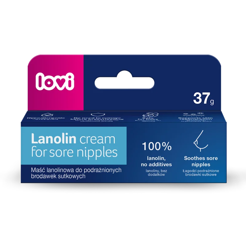 Crema cu lanolina pentru mamelon 14/001, 37g, LOVI