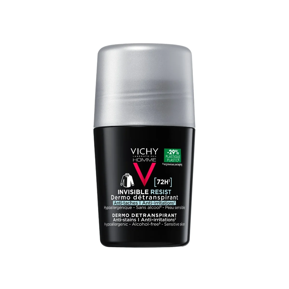 Deodorant Roll-on Invisible Resist 72h Homme, 50ml, Vichy