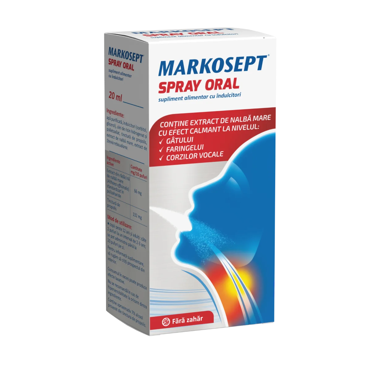Spray oral Markosept, 20ml, Fiterman