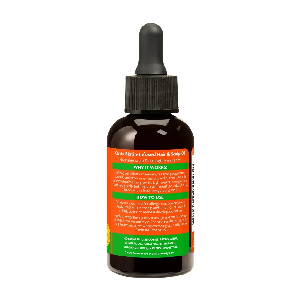 Ulei pentru par si scalp cu biotina si infuzie de rozmarin ceai verde si avocado, 59ml, Cantu