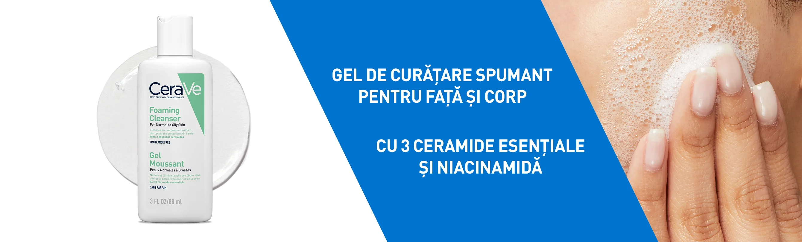 Gel de curatare spumant pentru corp si fata Gel de curatare spumant pentru corp si fata