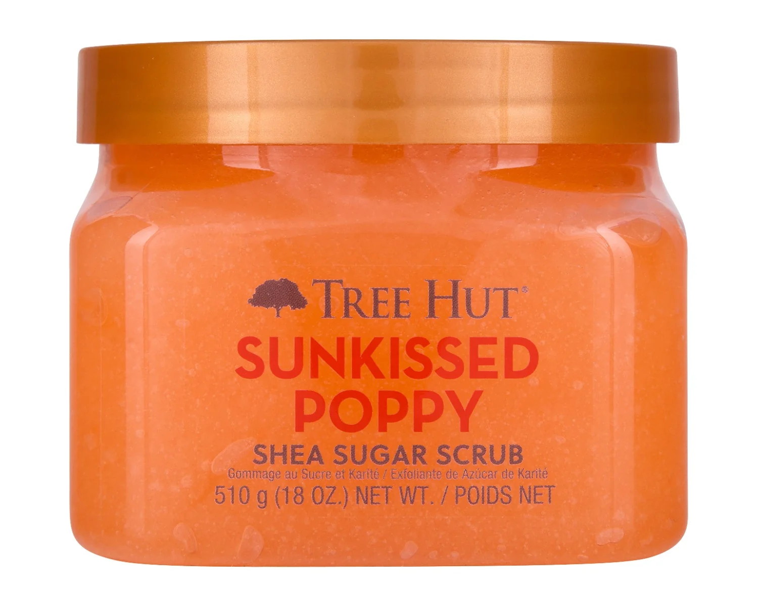 Scrub de corp Sunkissed Poppy Shea Sugar, 510g, Tree Hut 