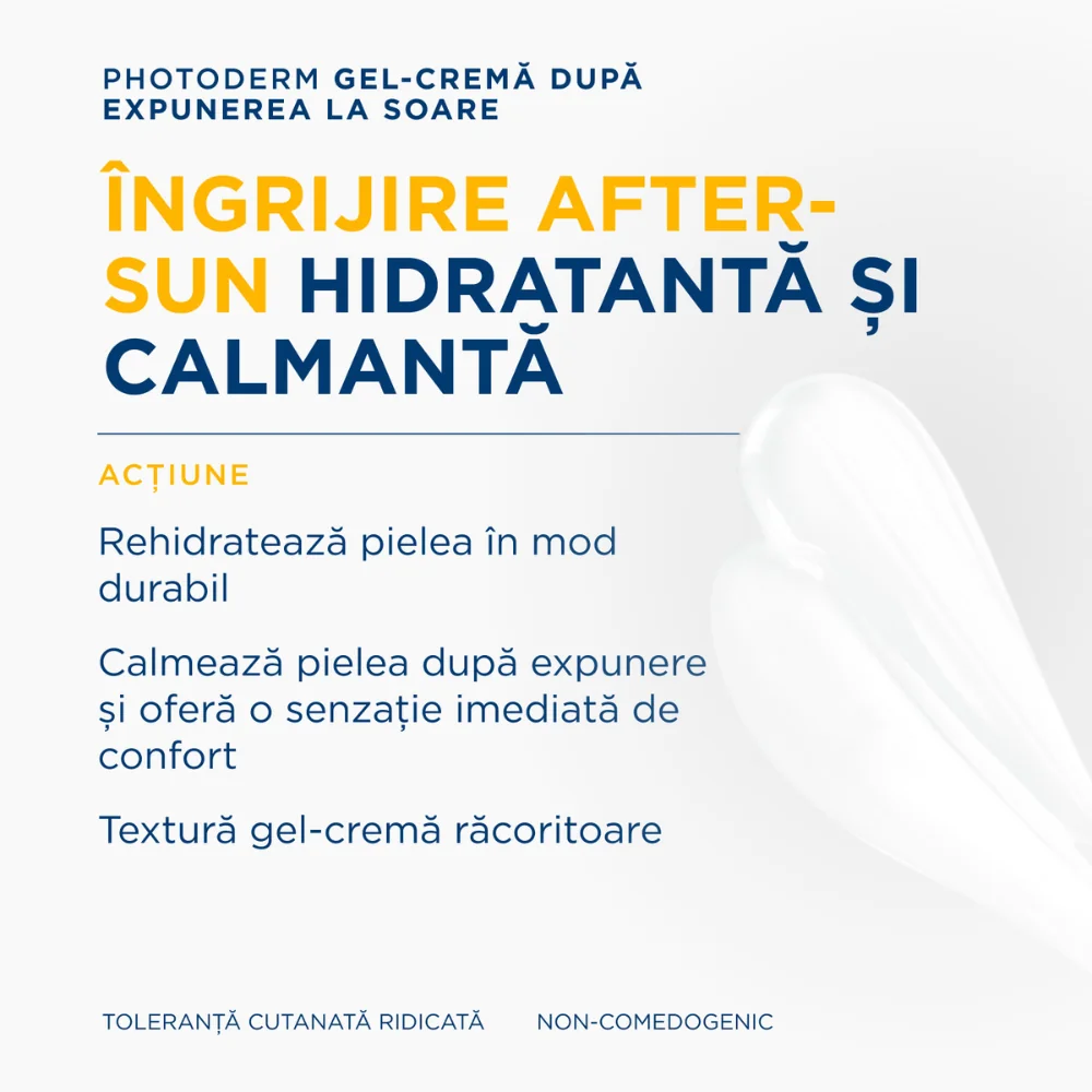 Gel-crema dupa expunerea la soare pentru piele sensibila Photoderm Apre-Soleil, 500ml, Bioderma