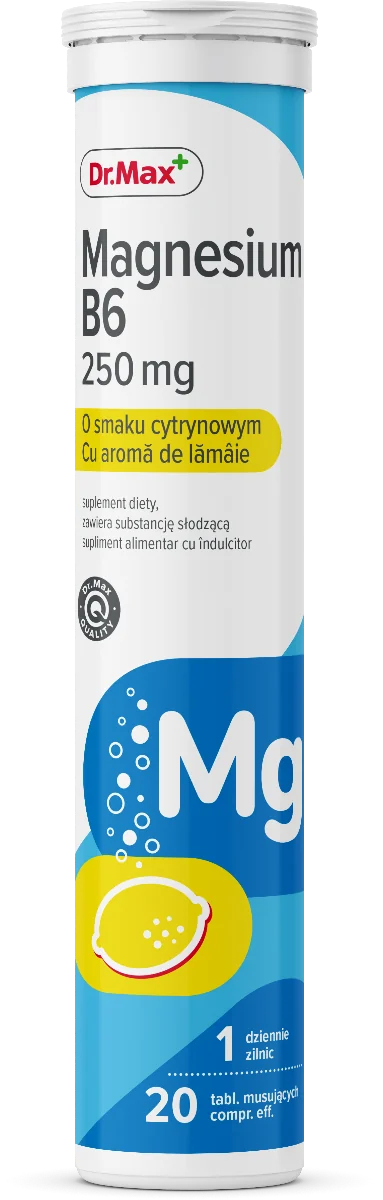 Dr.Max Magnesium B6 250mg, 20 comprimate efervescente