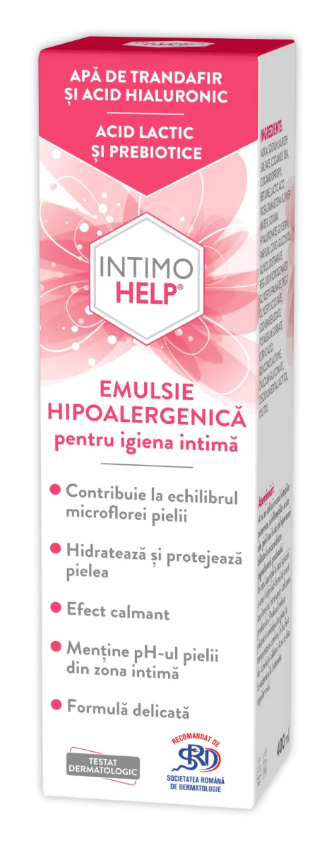 Emulsie hipoalergenica pentru igiena intima, 400ml, Intimohelp