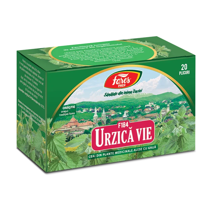 Ceai de urzica vie F184, 20 plicuri, Fares