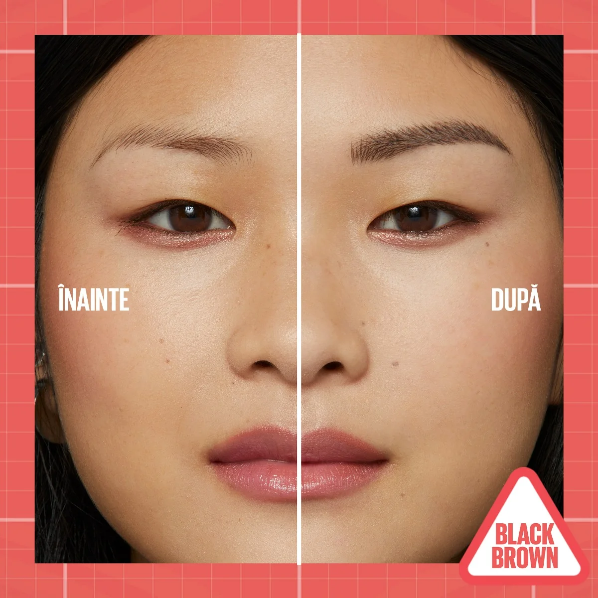 Marker de sprancene si gel de fixare 2 in 1 262 Black Brown Build a Brow, 1.4g, Maybelline