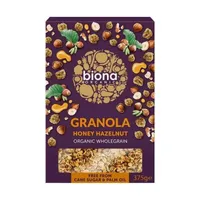 Granola cu miere si alune de padure bio, 375g, Biona Organic