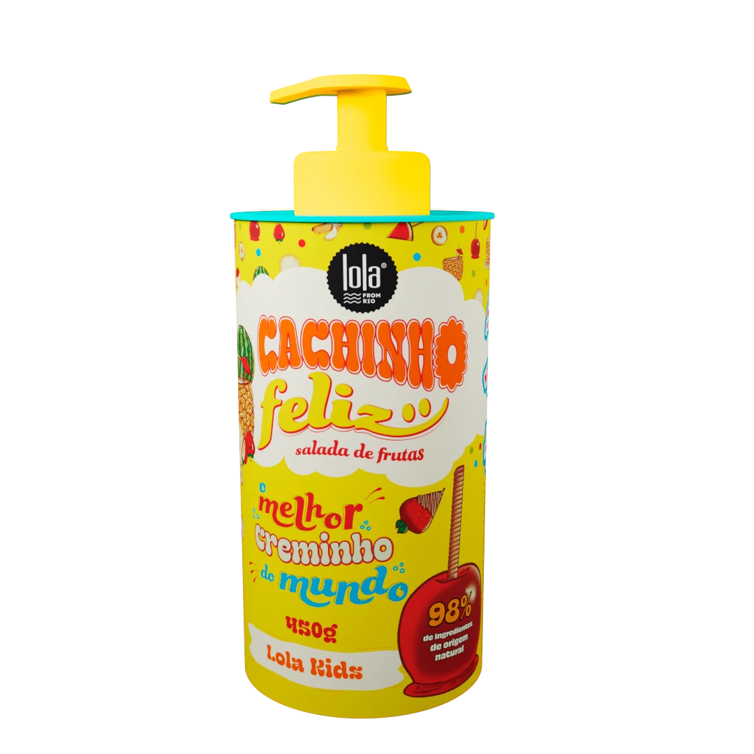 Crema pentru bucle copii cu aroma de fructe Cachinho Feliz, 450g, Lola Cosmetics
