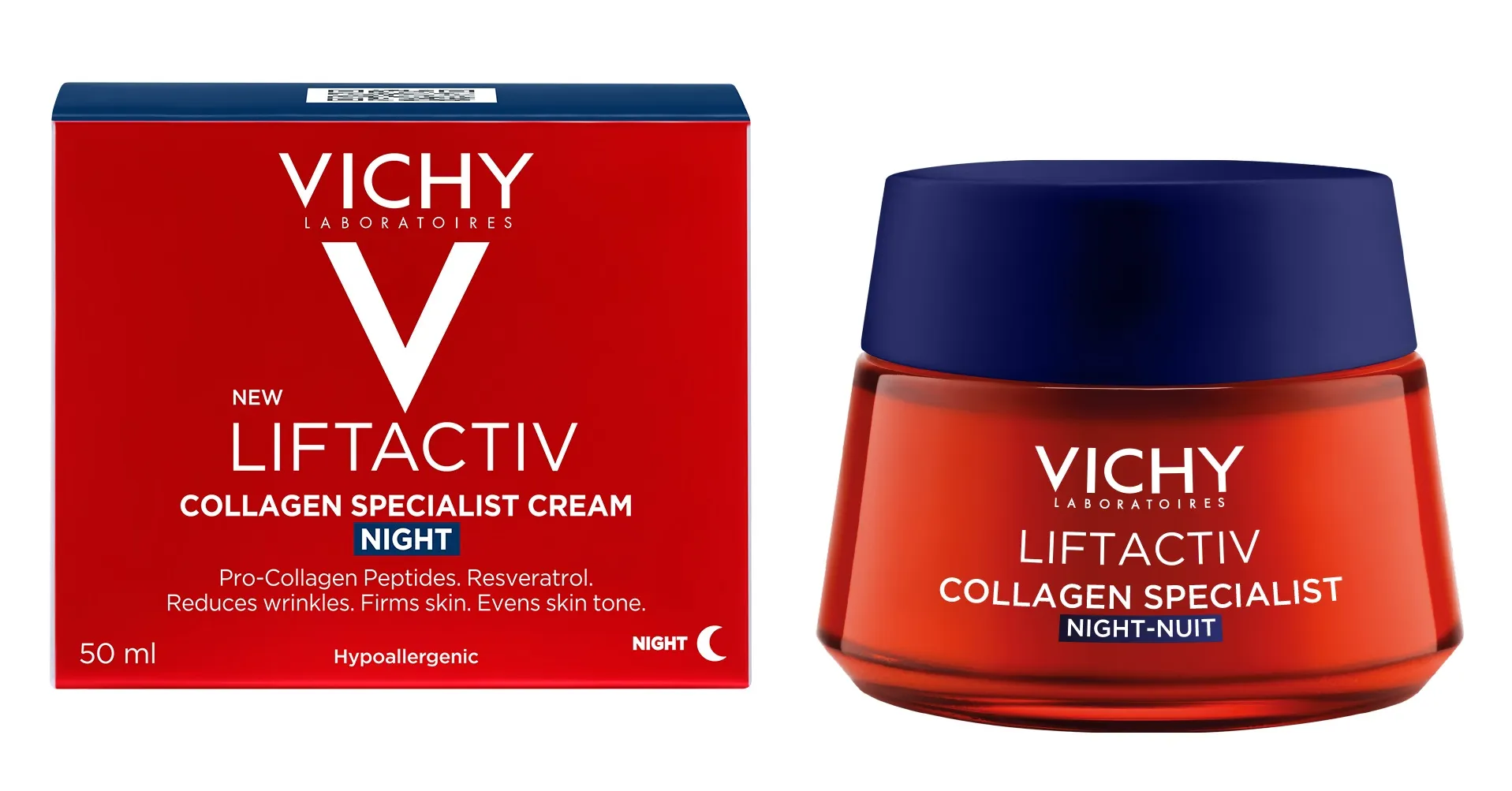 Crema de noapte Liftactiv Collagen Specialist, 50ml, Vichy 
