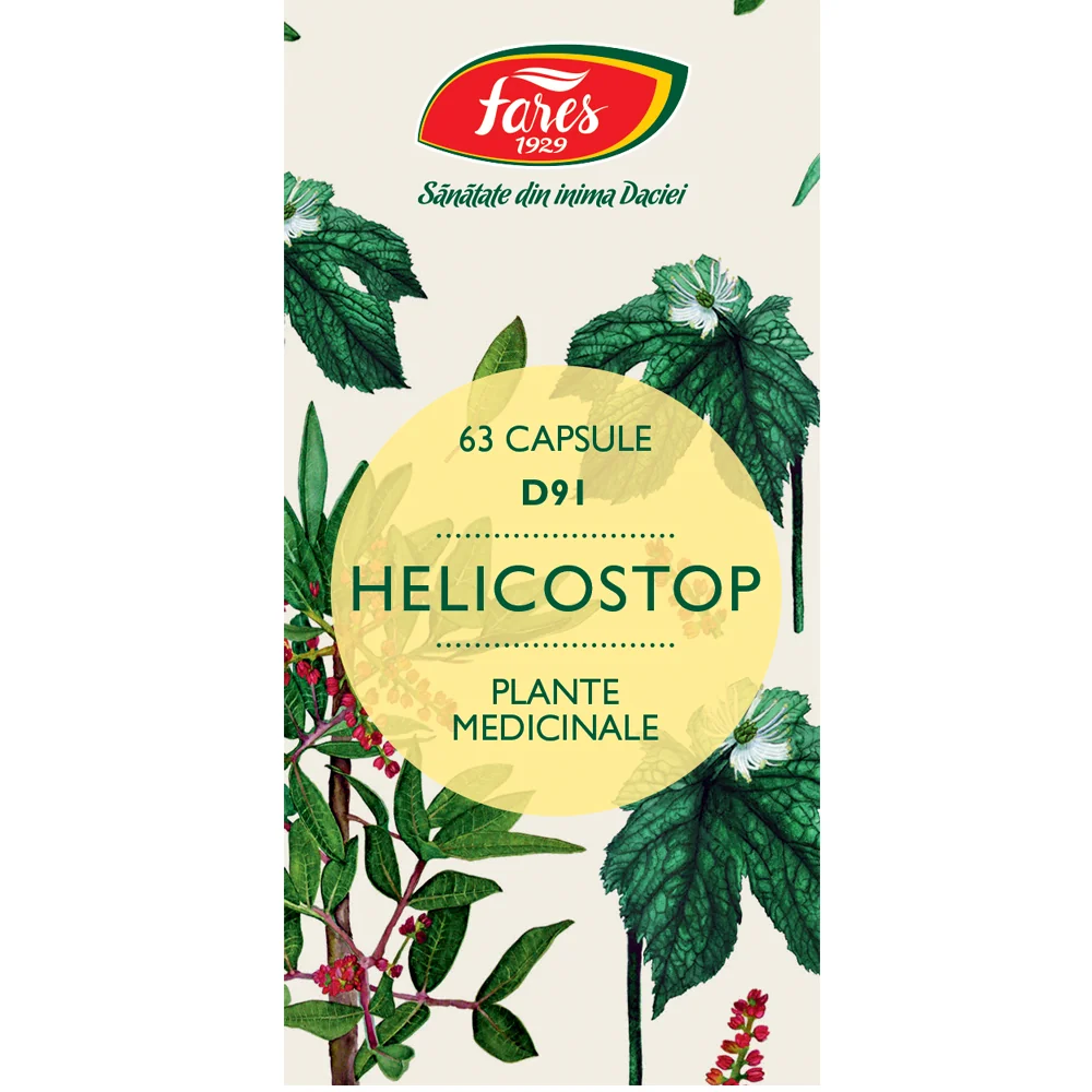 Helicostop, 63 capsule, Fares
