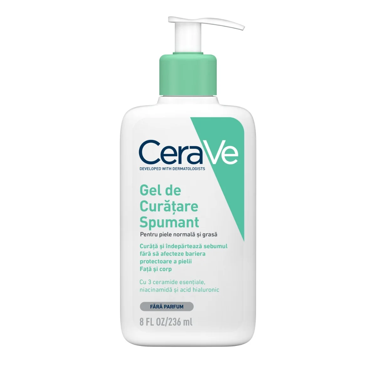 Gel de curatare spumant piele normala-grasa, 236ml, CeraVe