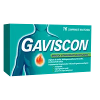 Gaviscon Mentol, 16 comprimate masticabile, Reckitt Benckiser