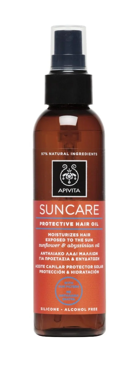 Apivita Sun Care Ulei protectie solara pentru par, 150ml