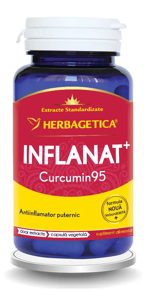 Inflanat+ Curcumin95, 60 capsule vegetale, Herbagetica