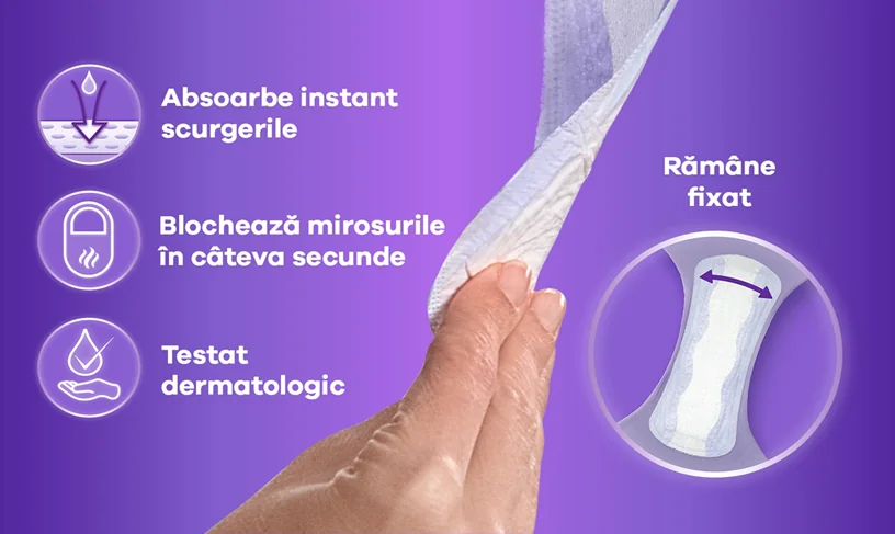 Absoarbe instant scurgerile Absoarbe instant scurgerile
