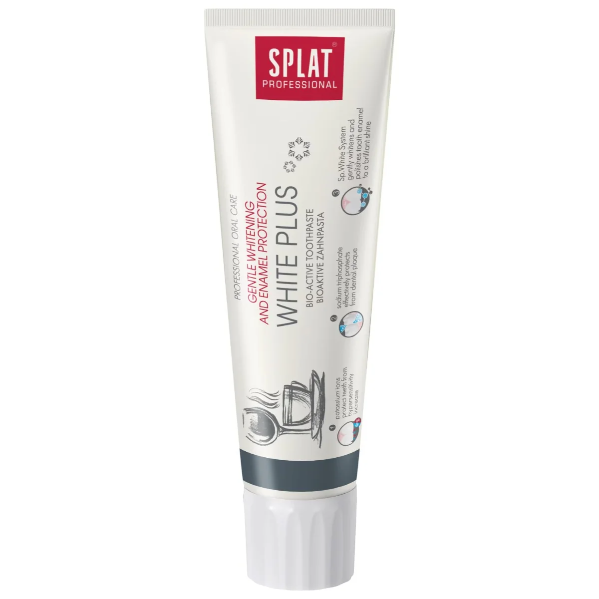 Pasta pentru albirea dintilor Professional White Plus, 100ml, Splat