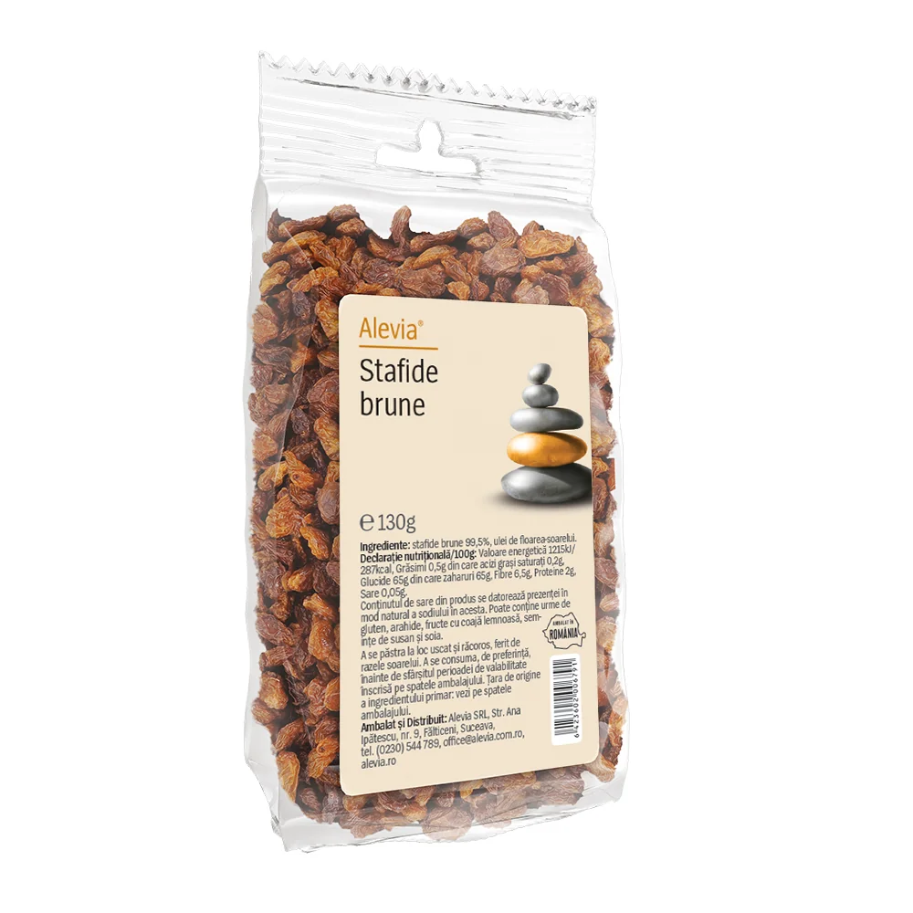 Stafide brune, 130g, Alevia