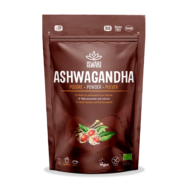Pulbere bio de ashwagandha, 150g, Iswari