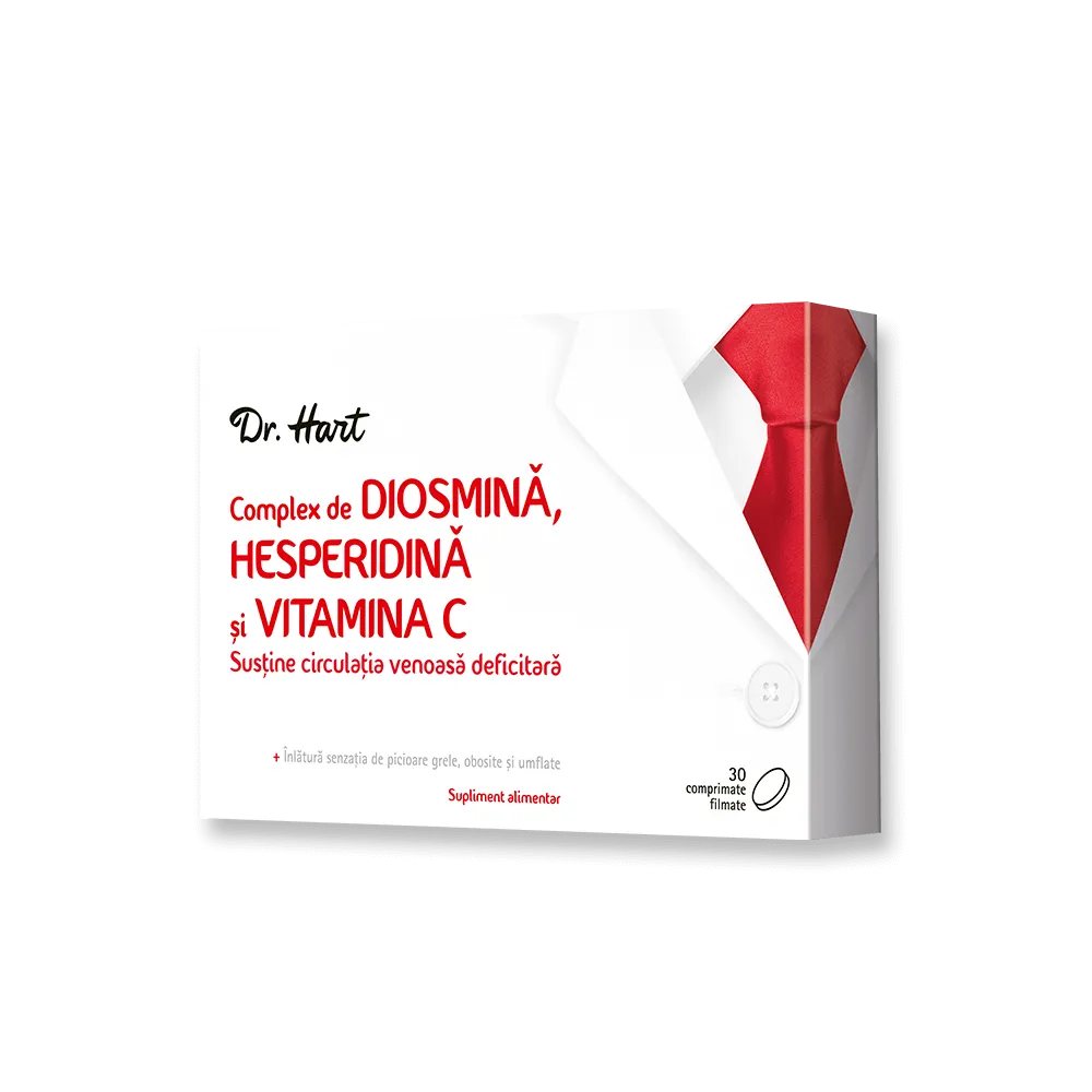 Dr.Hart Complex de diosmina, hesperidina si vitamina C, 30 comprimate