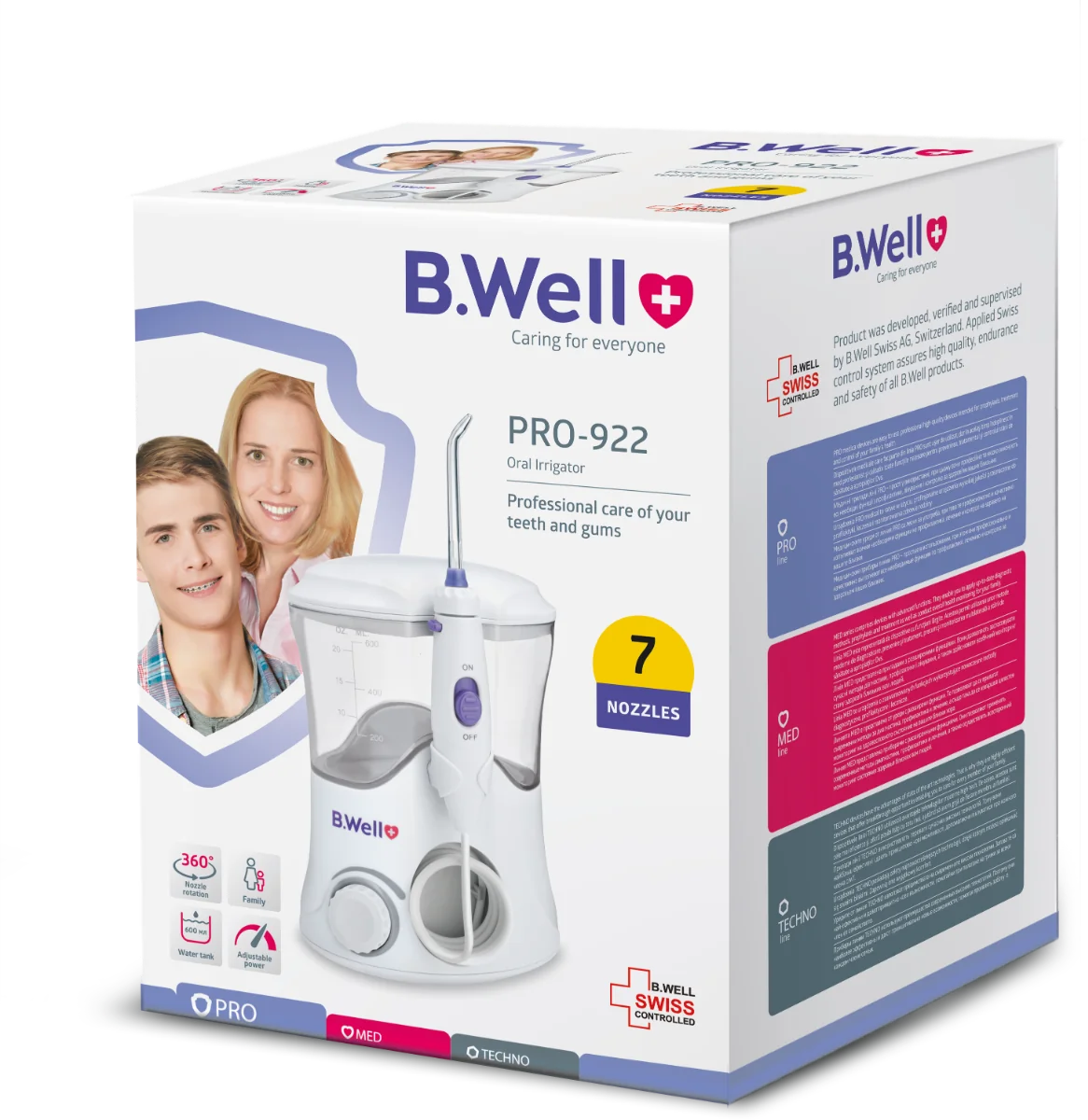 Irigator oral statie cu 7 capete All Family Use PRO-922, 1 bucata, B.Well