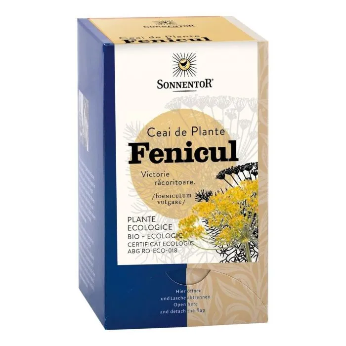 Ceai Bio Fenicul (Foeniculum vulgare Mill.), 18 plicuri, Sonnentor