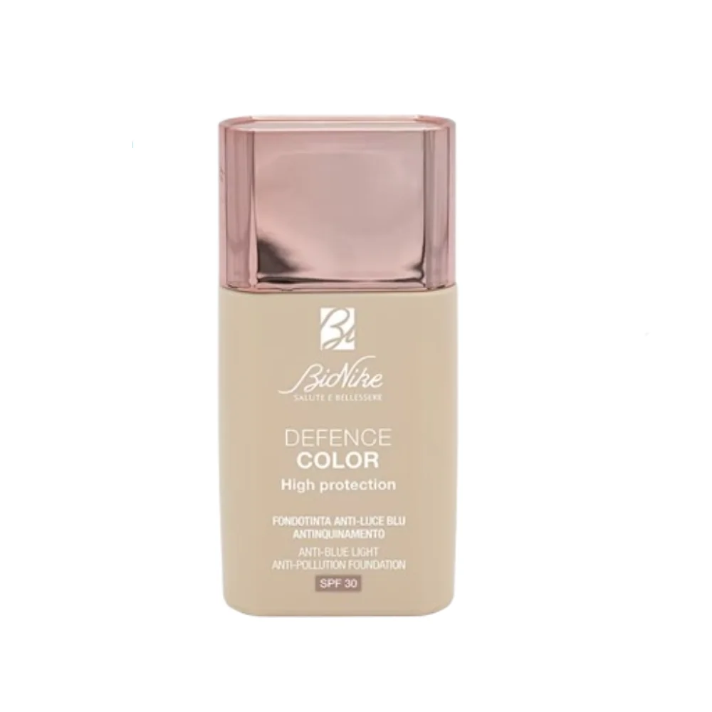 Fond de ten SPF 30 anti-lumina albastra si poluare 302 Creme Defence Color High Protection, 30ml, Bionike