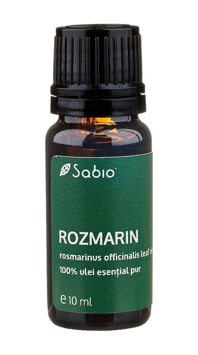 Ulei esential pur de rozmarin (rosmarinus officinalis leaf), 10ml, Sabio