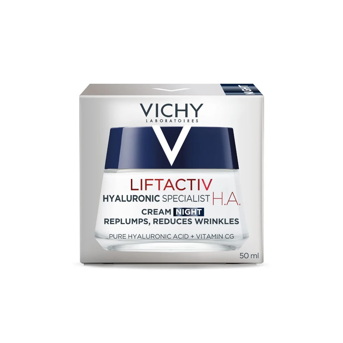 Crema de noapte antirid pentru toate tipurile de ten Liftactiv H.A., 50ml, Vichy