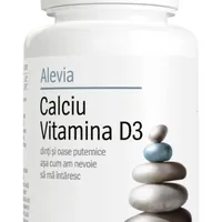 Calciu Vitamina D3, 40 comprimate, Alevia