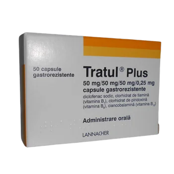Tratul Plus 50mg, 50 capsule gastrorezistente, Lannacher Heilmittel