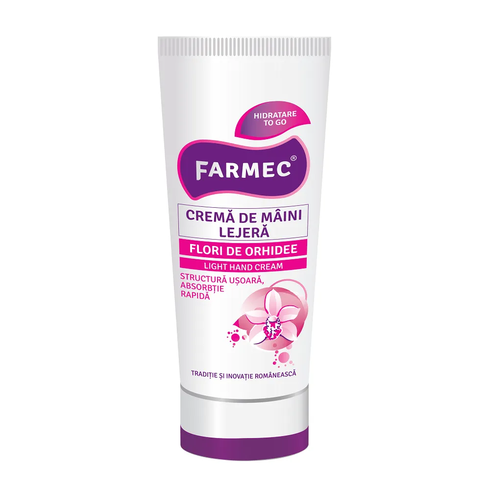 Crema de maini lejera cu flori de orhidee, 100ml, Farmec