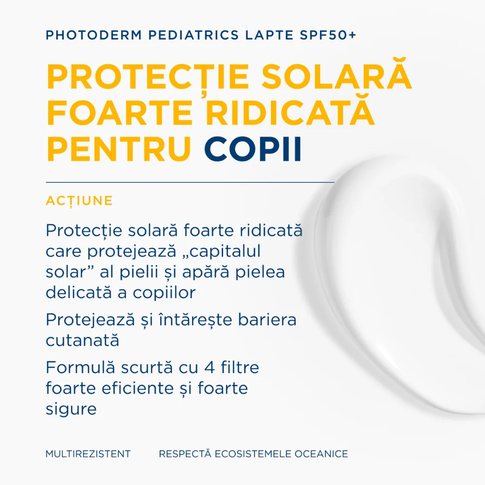 Lotiune cu protectie solara SPF 50+ pentru copii Photoderm Pediatrics, 200ml, Bioderma
