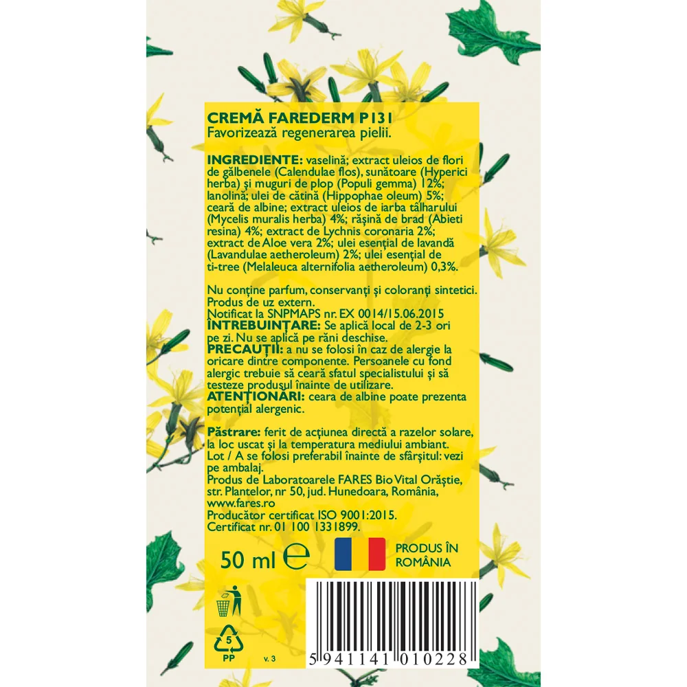 Crema Farederm P131, 50ml, Fares