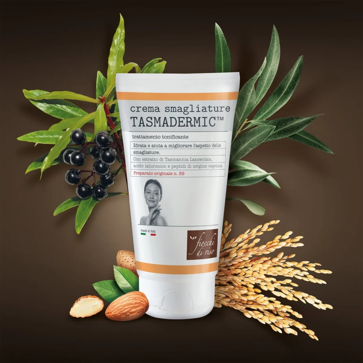 Crema Tasmadermic tratament vergeturi pre si post-partum, 150ml, Fiocchi di Riso