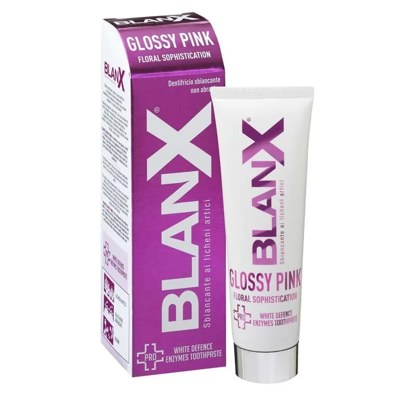 Pasta de dinti cu enzime Pro Glossy Pink, 75ml, BlanX